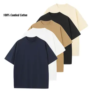 Men's 5-Pack Loose-Fitting Round Neck Shortleeve T-Shirts - Premium Plain Men's Top, Breathable Sports Style for Summer, Versatile Daily Casual Wear,summervibes