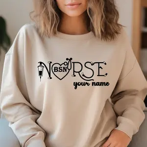 Custom BSN Nurse Sweatshirt, BSN Emergency Shirt, BSN Emergency Response, Rescue Nurse Gift  Sweater T Shirt, Unisex Crewneck 7O