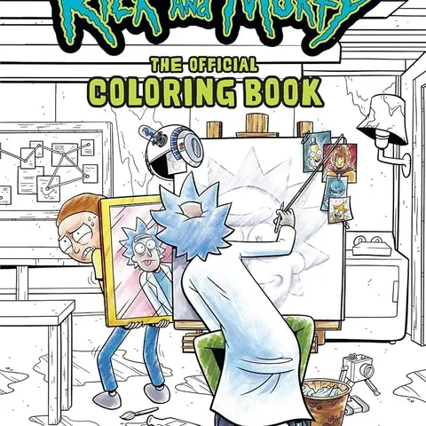 Official Rick & Morty Interdimensional Themed Coloring Book - Character-Focused Pages, Artistic Illustrations, Creative Expression Tool (Based on "Sometimes Science is More Art Than Science" Concept)