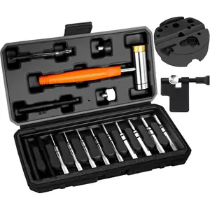 Roll Pin Set, Set with Replaceable Face, Tools, Made of, for Maintenance (With Bench Block and Pivot Pin Tool)