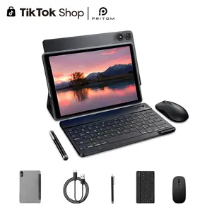 [New Arrivals] PRITOM 10 Inch New Tablet with Android 16 5G WiFi 12GB 3+9 RAM 32GB 1TB Expandable ROM 6000mAh Battery Perfect for Work and Play Upgrade Your Tech Long Lasting Power Versatile Device Mothers Day Gift