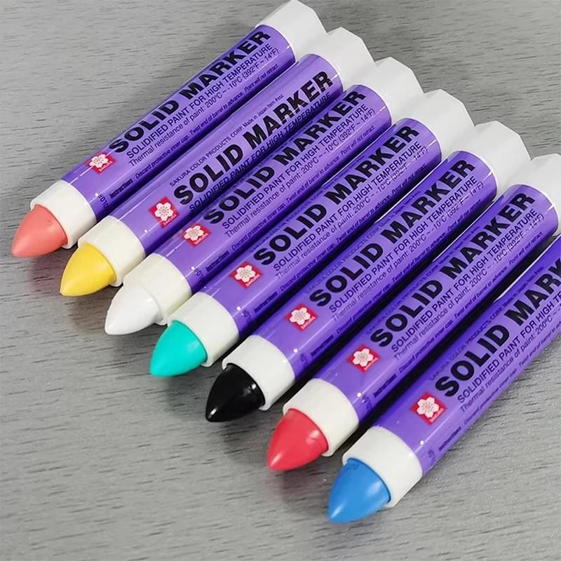Waterproof Solid Paint Marker Pen Permanent Industrial Marker for Metal Tire High Temp | Computers & Office Equipment