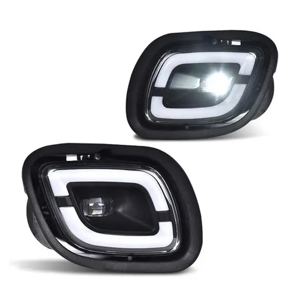 Pair Fit For 08-17 Freightliner Cascadia LH+RH LED Fog Lamp Lights White Color