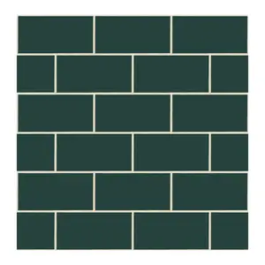 NextWall Retro Subway Tile Peel and Stick Wallpaper