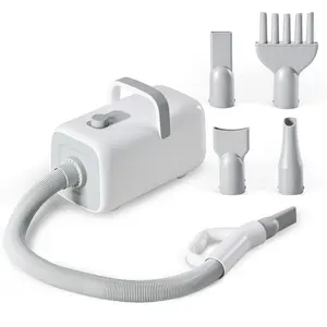 Professional Dog Dryer, High-Velocity Pet Grooming Dryer with 1550W Heater, Quick Drying with 4 Attachments & Long Hose for Home Use, Low Noise