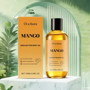 Oceaura Mango Shea Butter Body Oil Blend, Daily Nourishing Rich Moisturizer for Soft Skin, Skin Smooth, Non-Greasy Hydrating Moisturizing Skincare Oil, Moisturizing Body Oils