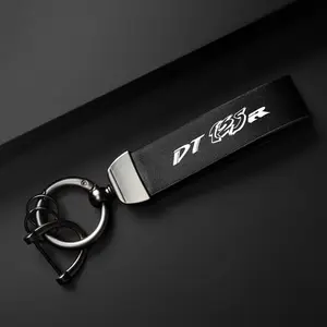 PU Leather Motorcycle Keychain Holder Keyring for YAMAHA DT125R DT125RR DT125 R DT 125 Accessories, Durable and Stylish Bike Accessory
