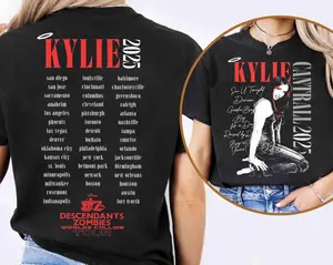 Kylie Cantrall T-shirt, Descendants Zombies Worlds Collide Tour, The Rise Of Red Tee, Descendants Concert, Summer Music Festival 2025 Festival
