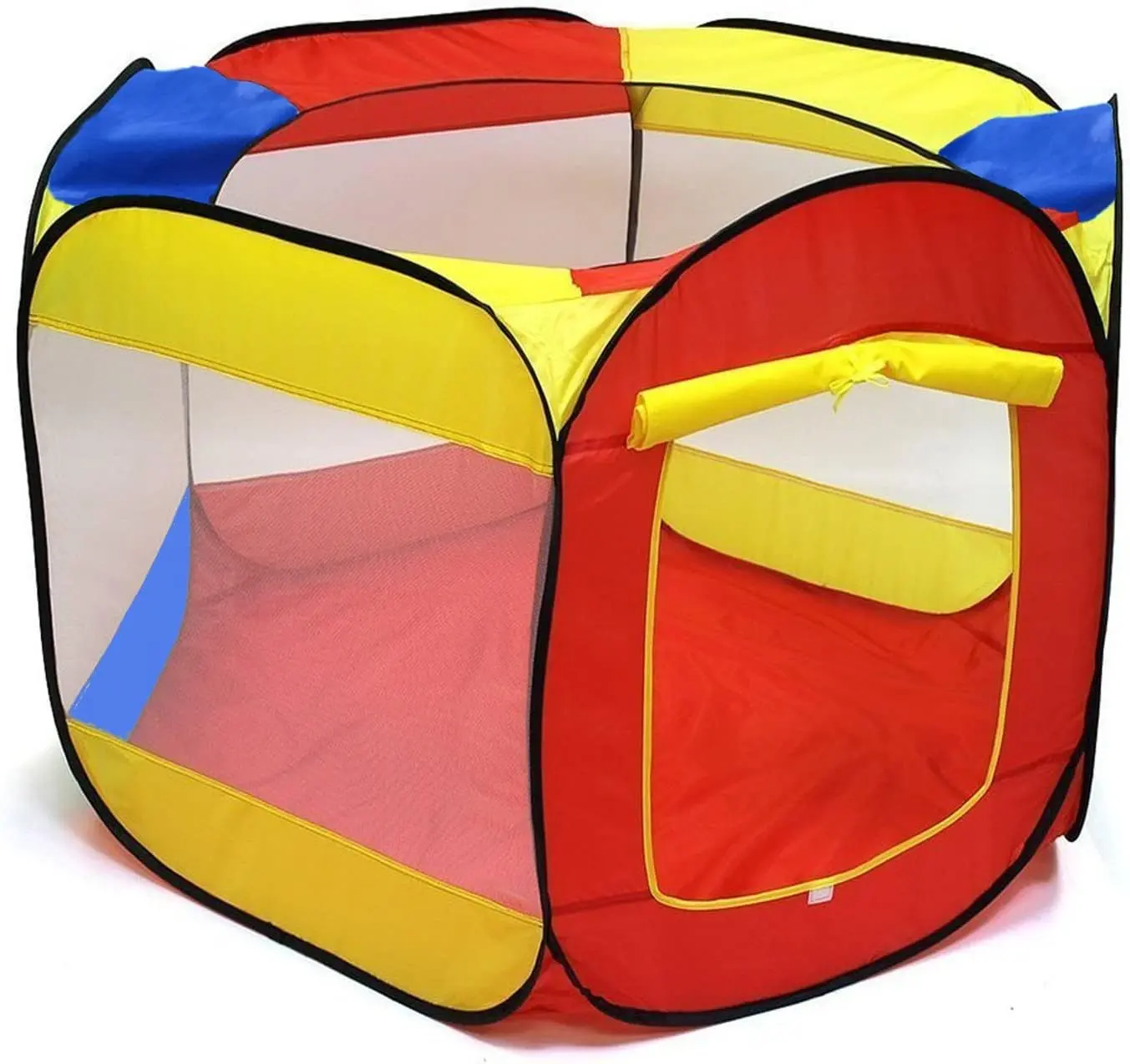 Hexagon Pet Playpen, Outdoor Folding Portable Dog & Cat Playpens with Outdoor Play Equipment