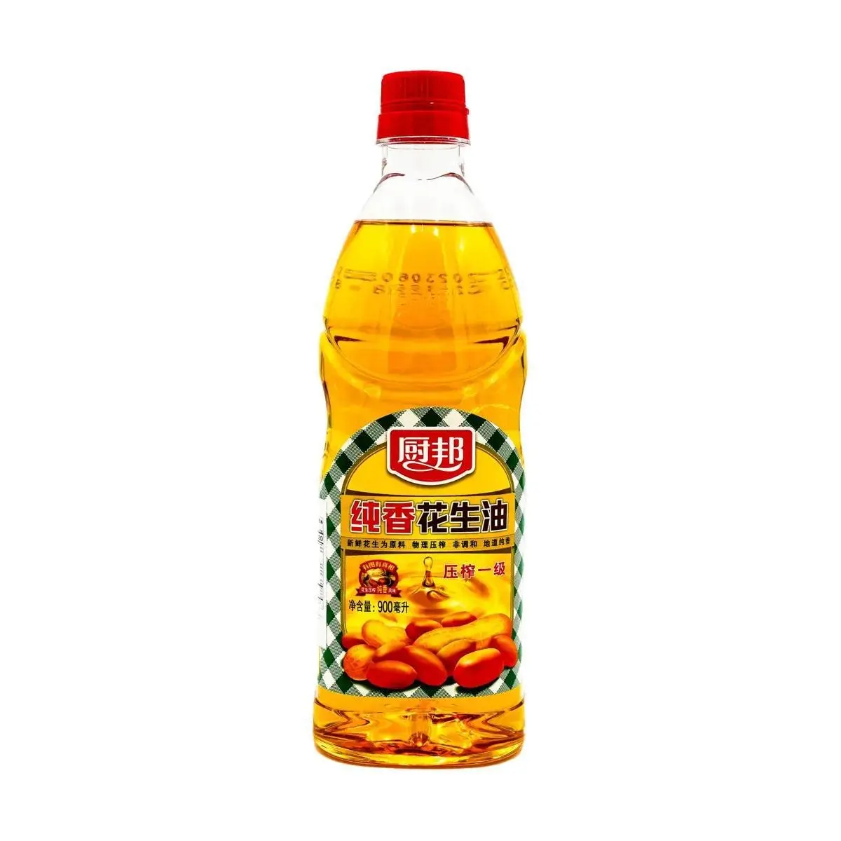 CHUBANG Peanut Oil 900ml - Pure Cold-Pressed Cooking Oil for Authentic Flavor