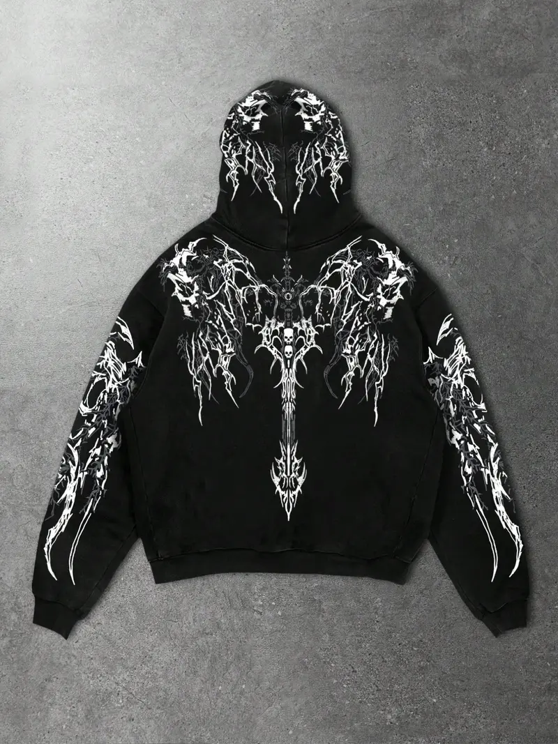 Black cross hoodie - TikTok Shop