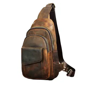 Maple Crossbody Slingbag Authentic 100% Buffalo Leather
