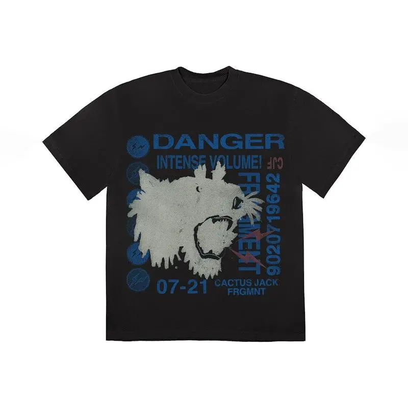 Travis Scott Cactus Jack For Fragment Danger Tee Washed Black (men) by  StockX - TikTok Shop