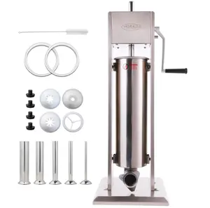 Hakka 7L/15LB Sausage Stuffer with Spanish Churro  Meat Filler Maker Machine