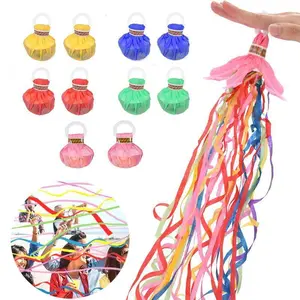 Hand Throw Streamers with Colorful Ribbon, Each popper contains 30 streamers, No Mess Confetti, Hand Thrown Colored Ribbons, For Daily Entertainment, Romantic Surprises, Outdoor Play, Take Beautiful Photos