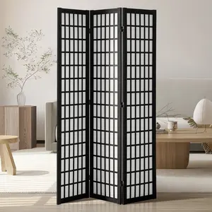 VEVOR Room Divider, 3 Panel Japanese Room Divider, Wood Folding Privacy Screen Indoor, Japanese Partition Dividers Portable Decoration Screens, for Room Separation Home Office Restaurant Bedroom