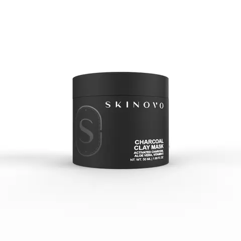 Activated Charcoal Kaolin Bentonite Clay Detox Cleansing Face Mask - Aloe Barbadensis Leaf Juice, Moisture-Boosting Skincare Treatment with Anti-Oxidants, Sweet Almond Oil & More for All Skin Types (Default Formula)