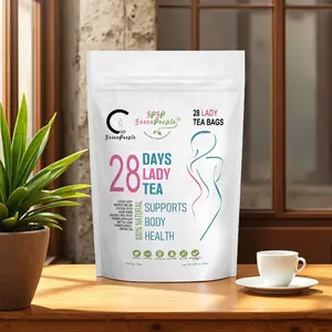 28 Days Lady Herbal Tea - Natural Detox, Bloating Relief & Stress Support,Lotus Leaf,Green Tea,Dandelion Blend,Caffeine-Free,Laxative-Free,Nighttime Wellness