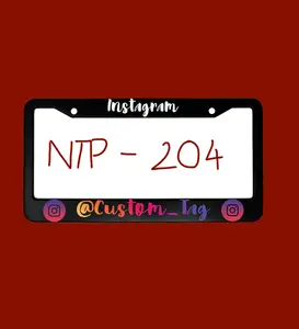 Custom Instagram Name Aluminum Car License Plate Frame Holder – FASTSHIPPING