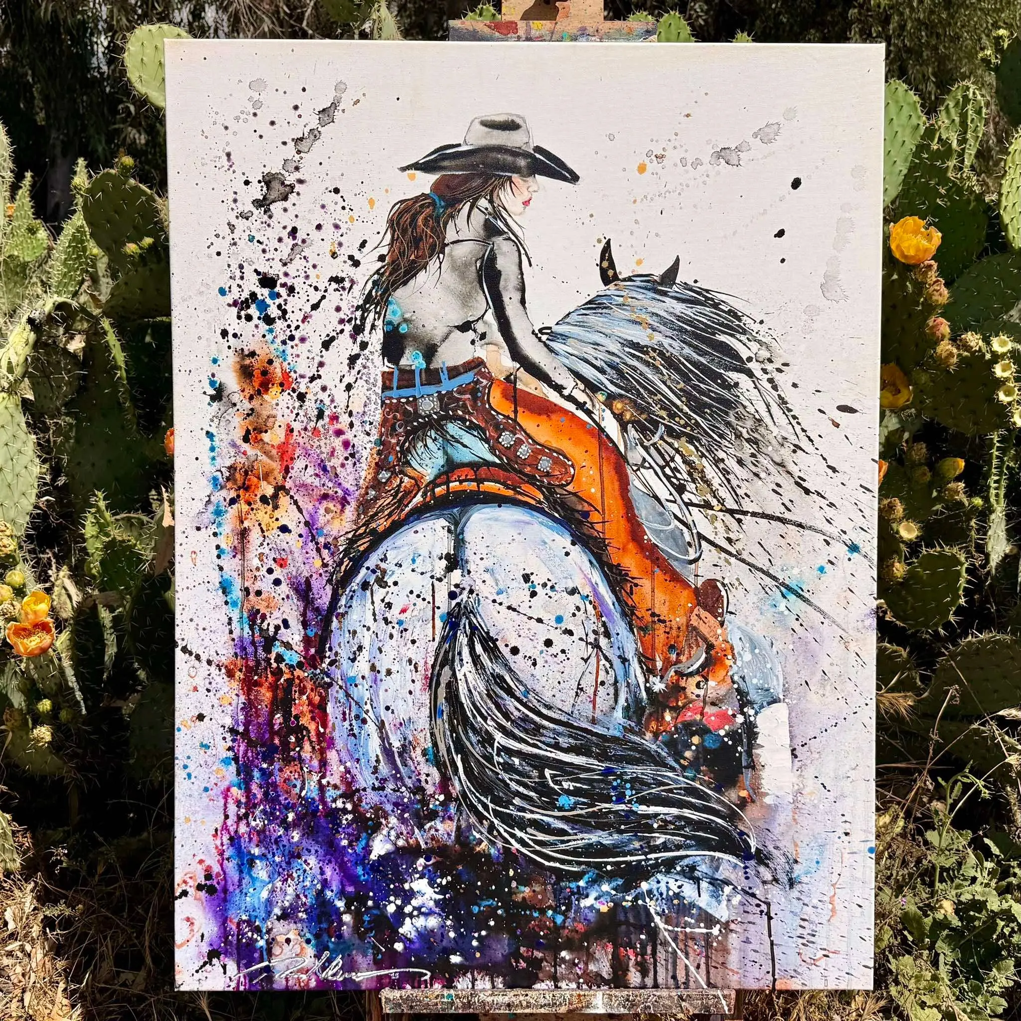 Hand-Painted Paint Poster, 30x40 in Home Decor Wall Art for Gallery Wall Displays