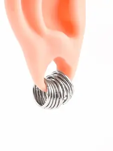 Vanku 5PCS/10PCS stainless steels Septum Nose Ring Segment Tragus Hoop Rings Hypoallergenic Ear Gauges Ear Rings Piercing Strechers Body Piercing Jewelry Septum Pierced Ring