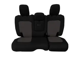 Rear Bench Tactical Seat Covers for Jeep® Wrangler JLU 2018+ 4 Door - WITH Fold Down Armrest ONLY! w/ MOLLE (NOT for 4XE Edition) | Bartact®