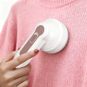 Rechargeable Fabric Shaver, Electric Portable Lint Remover with Large Capacity Container, 3 Leaf Blades, Easy-to-Grip Handle, High-End Color Matching, Efficient Sweater and Lint Shaver for Clothes, Lint Cleaner