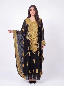 Dalia Hashimi - Women's Embrodiered Iraqi Dress, Arabic Dress, Ceremony Dress, Modest, Maxi - Eid, Ramadan, Gifts for Her