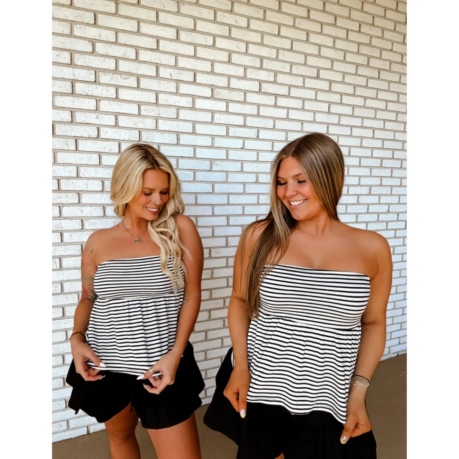 On The Go Stripe Tube Top