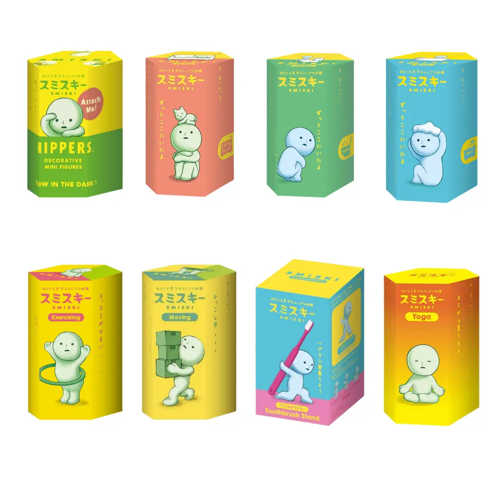 SMISKI Blind Box Mini Figures, Living, Toilet, Bath, Exercising, Moving, Yoga, Toothbrush Stand Collectibles