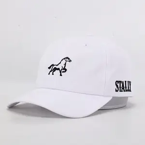 Stally White Washed Western Dad Hat | Adjustable Low Profile Cap for Men and Women