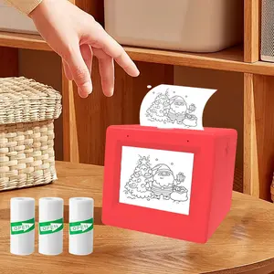 Ai Mini Printer, Portable Thermal Inkless Ai Voice Sticker Printer, Print Pictures Photos Notes Lists DIY Gifts, Home School Office Travel Use, Portable Label Printer