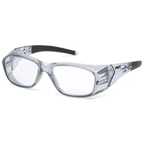 Pyramex Emerge Plus Safety Glasses Gray Frame with Clear Full Magnifier Lenses