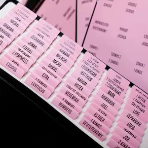 -Laminated  Tabs (Black Foil Embossed Lettering),  Tabs for Women and Men,  Large Print Stickers, Easy to Read and Apply, 80Chapters Labels for Easy Navigation()