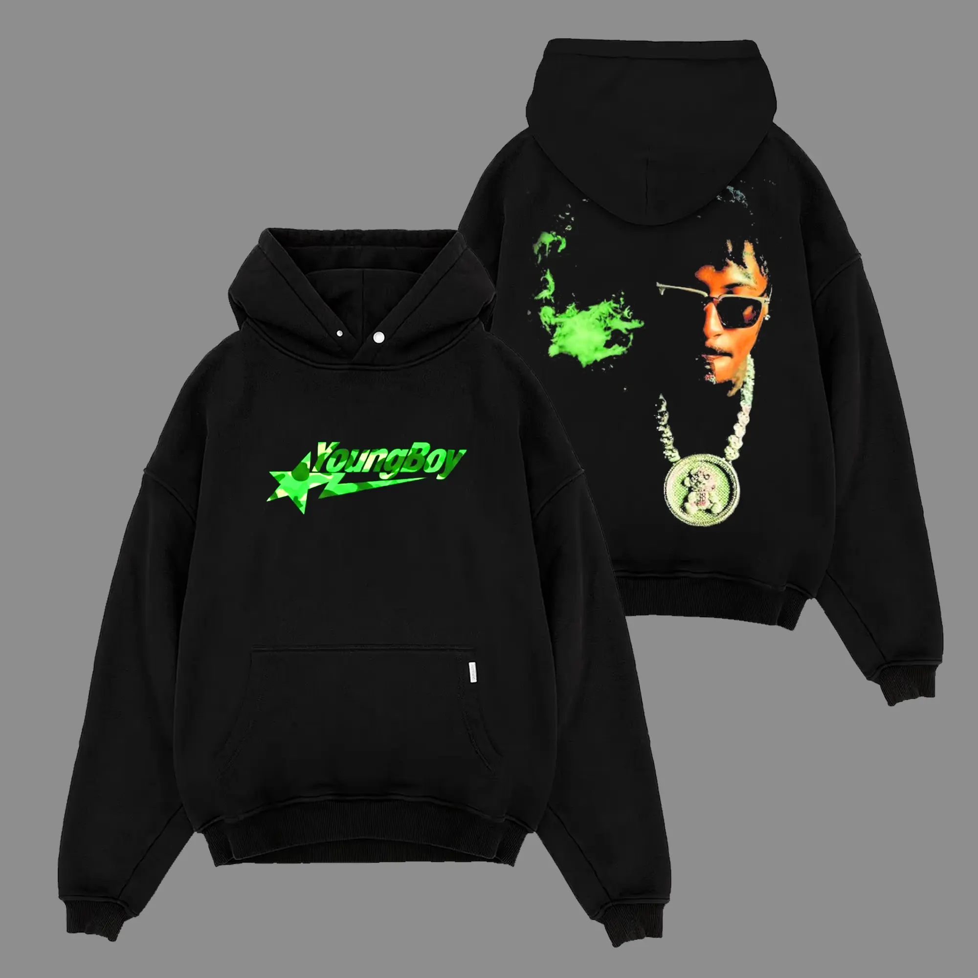 NBA YoungBoy グラフィックパーカー nba youngboy license hoodie - TikTok Shop