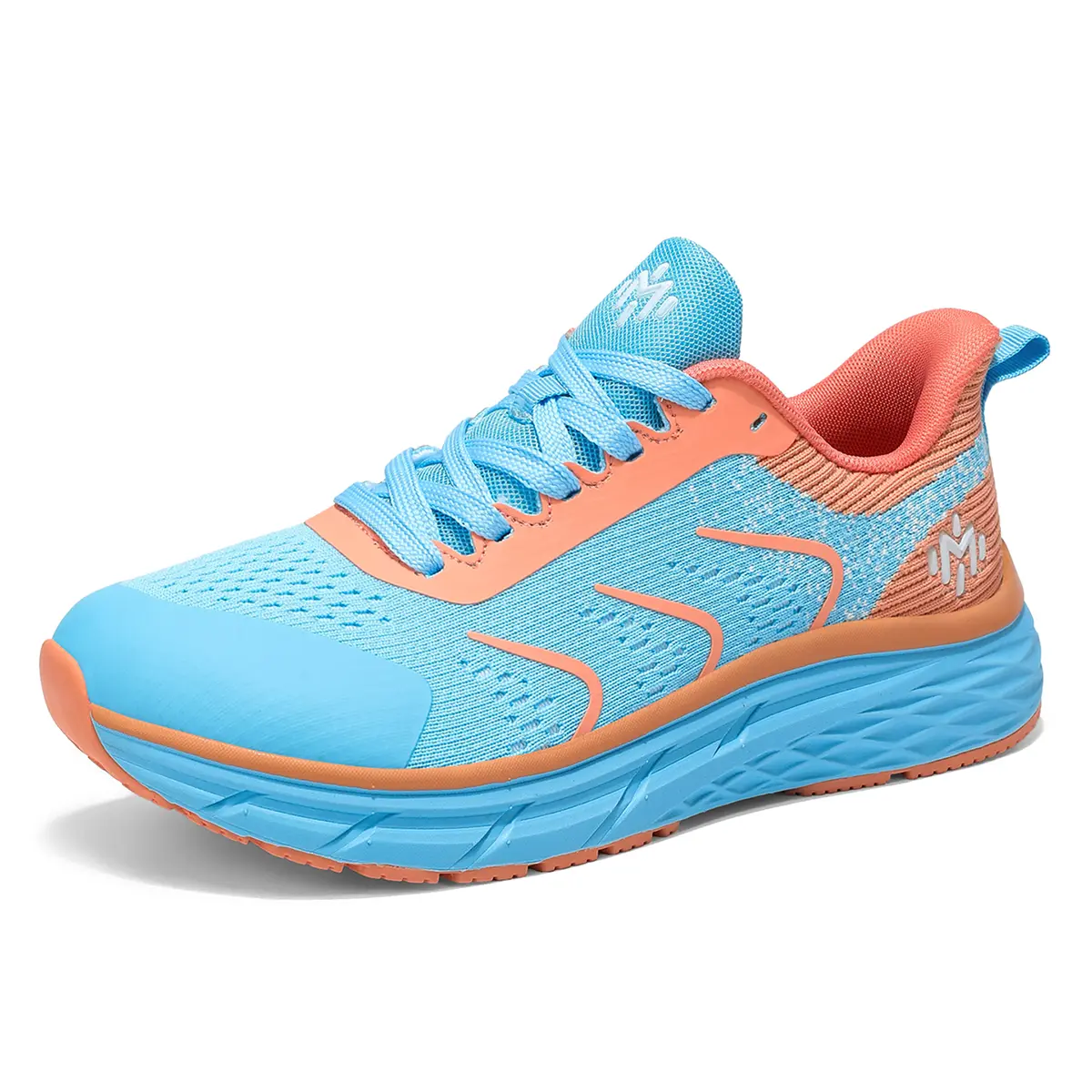 Men's Breathable Knit Running Shoes Lightweight Comfort Design Enhanced Cushioning System Multi-Surface Traction Perfect for Jogging and Urban Exploration with Yellow/Purple Color-Blocking Option