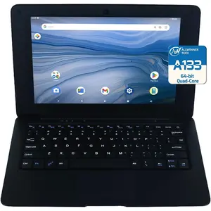10.1inch Android Netbook, Portable Laptop with A133P CPU, 2GB RAM 64GB ROM 800x1280 IPS Screen (Black)