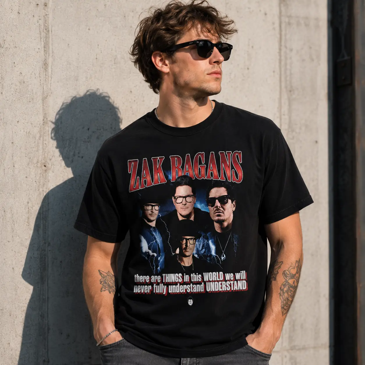 Zak Bagans Collage Graphic Tee | Vintage Paranormal TV T-Shirt | Ghost Hunting Unisex Cotton Shirt | Spooky Alternative Streetwear | Supernatural Fan Gift