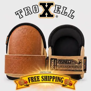 TROXELL Knee Pads for Work - Thick Foam Cushioning, Comfortable All-Day Knee Protection, Large
