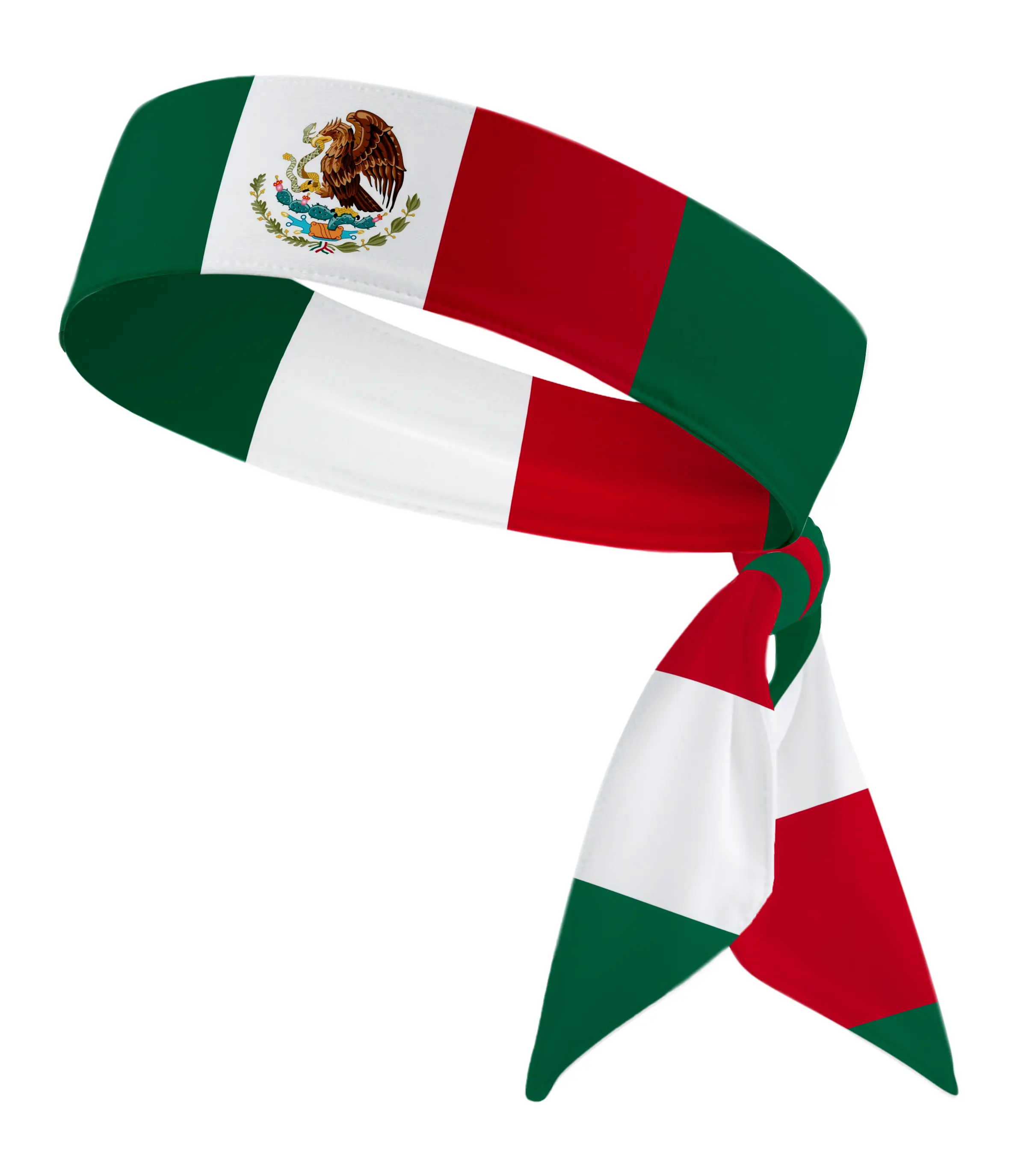 Mexico Mexican Soccer National Flag Head Tie Headband Fútbol Faixa de Cabelo Esportiva Bandeira Sports Football Costume Sweatband Colombia Colombian Portugal Portuguese Canada Canadian French France Argentina Argentinian UK USA American Brazil Brazillian