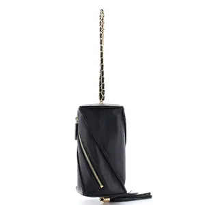 Pre-owned CHANEL Leather Clutches & Wristlets Metiers d'Art Rectangle Clutch with Chain Quilted Calfskin Small by Rebag