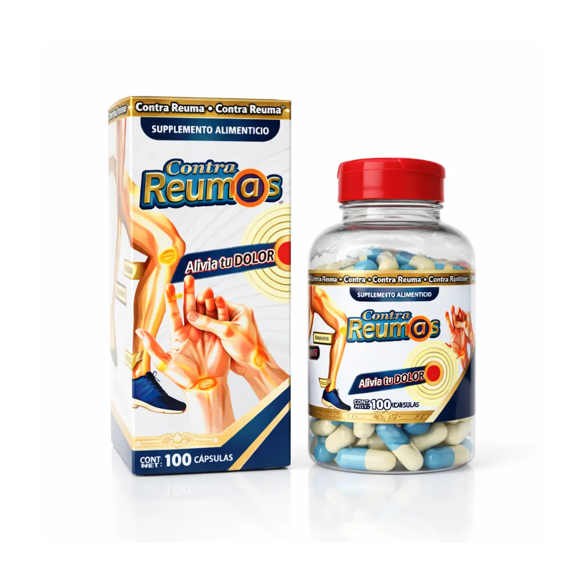 CONTRA REUMAS KING - 100 caps Daily Supplement Healthcare Vitamin Dietary Fitness Edible Tablet