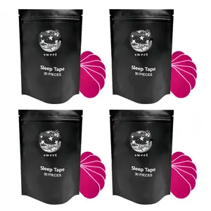 Everest Mouth Tape 120 Strips 4-Month Supply Hypoallergenic Adhesive Gentle Ultra Breathable Stop Snoring Sleep Tape Sports Accessory Black and Pink Healthcare