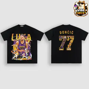 Vintage Luka Doncic 77 'Luka Magic' For Lakers Nation High-Quality 100% Cotton T-Shirt (Made In US), LA Lakers Hooper Shirt, Game Day Outfits, Gift For Basketball Kids Fans, Basketball Graphic Tee