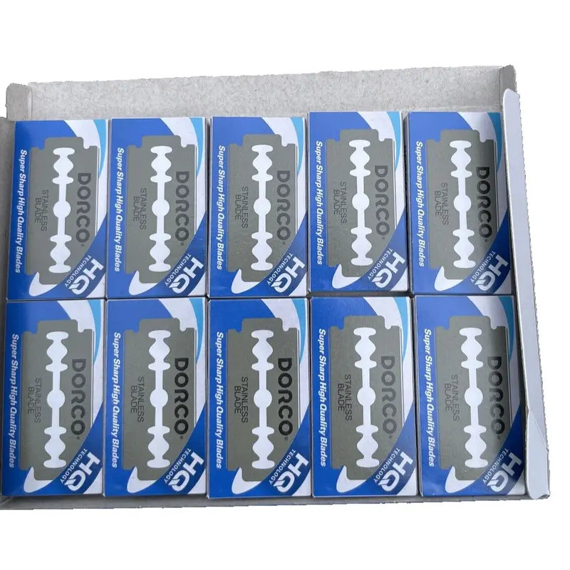 Dorco Razor Blades - 100 Stainless Double Edge Blades ST300 Barber Supplies 8801038200026 Smooth Steel razor sharpener