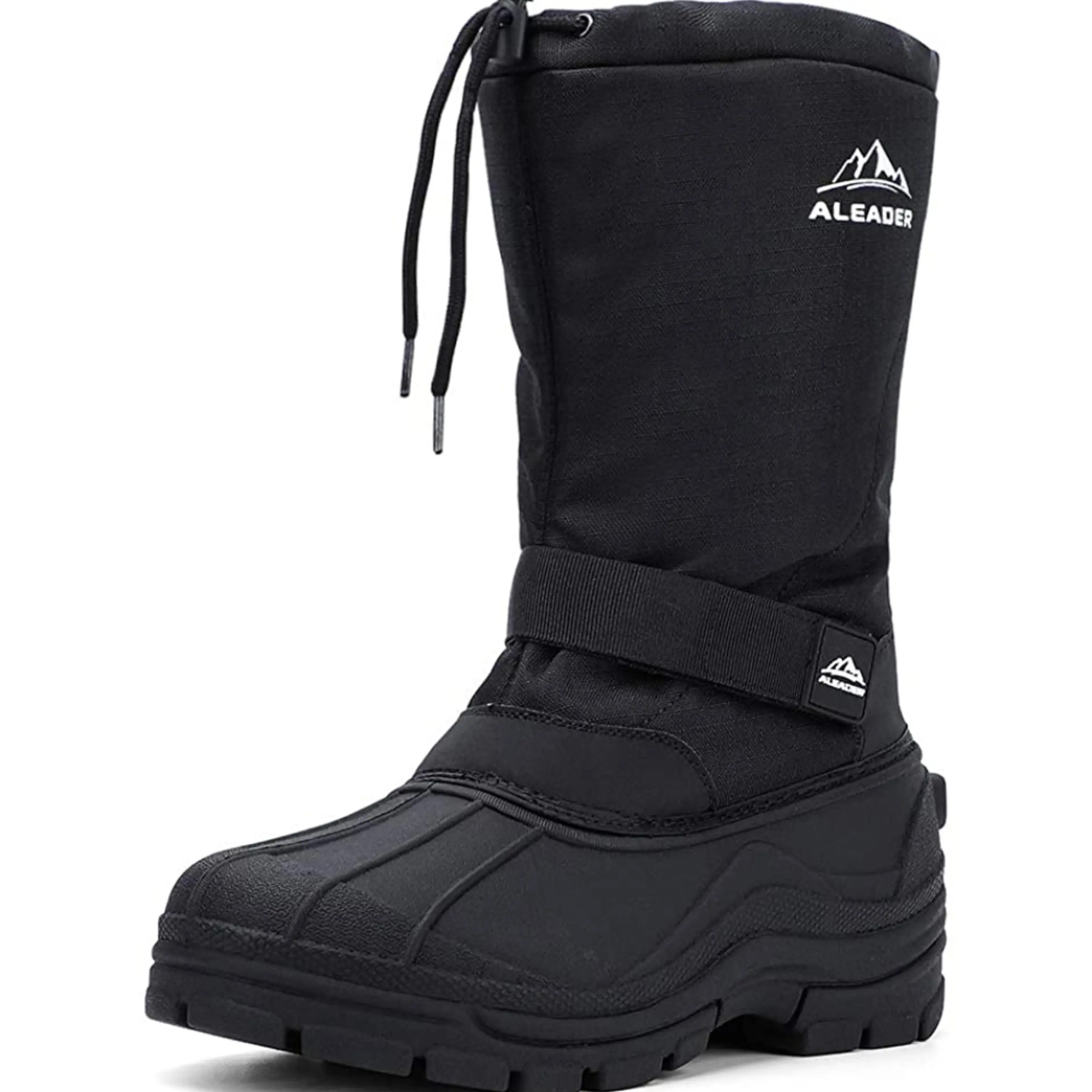 ALEADER Men's Minimalist Winter Closed Snow Boots, Warm Waterproof Insulated Shell, Comfortable Inner Lining, Outdoor Footwear Shoe tiktokshopbacktoschool, Shoes, Velcro, Closed Heel, Seam-Sealed Sole