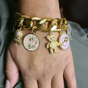 Brokati Chunky Mega Charm Bracelet for Women