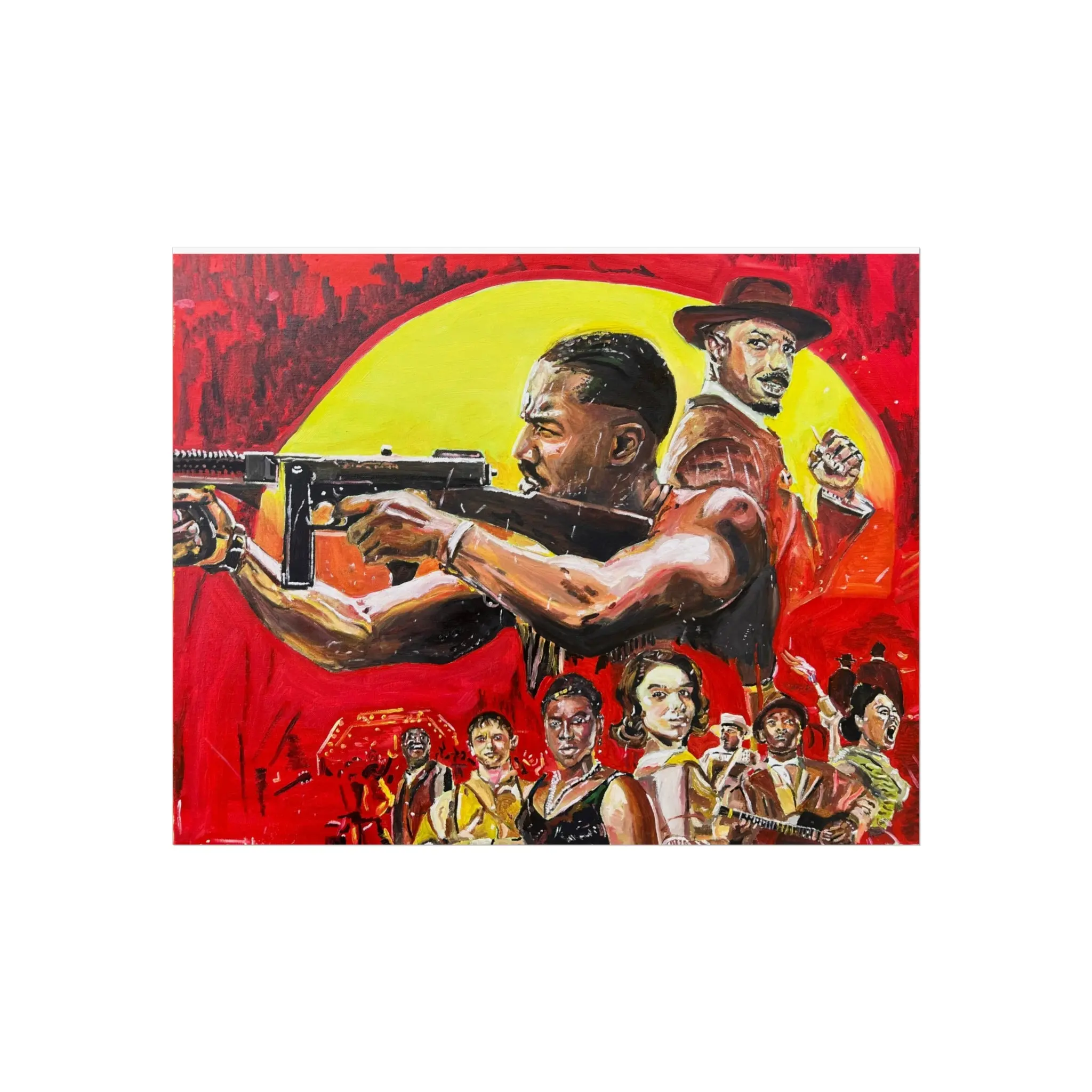 The Juke Joint 16x20 Poster-Original Artwork by CJSNOTHERE