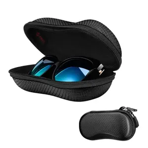 FINTIE Sunglasses Case with Zipper & Clip, HardShell Glasses Case for Men and Women, Anti-Shock EVA Shell Secure Closure