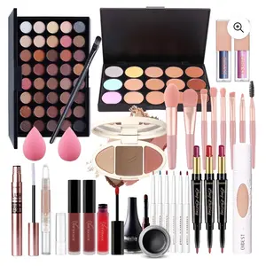 Adult Daily Use Makeup Set Kit, 13-Piece Cosmetic Bundle - Includes up to 3 Flawless Eyeshadows for Face and Eye Makeup